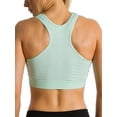 thumbnail image 3 of Women Seamless Racerback Yoga Sports Fitness Fashion Bra Top No Padding Wire Free, 3 of 4