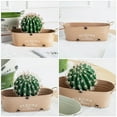 thumbnail image 3 of LOLIPPYY 1-Pack Beige Oval Iron Garden Planter Pot, Vintage Style Multi-Purpose Indoor Outdoor Plant Container, 3 of 8