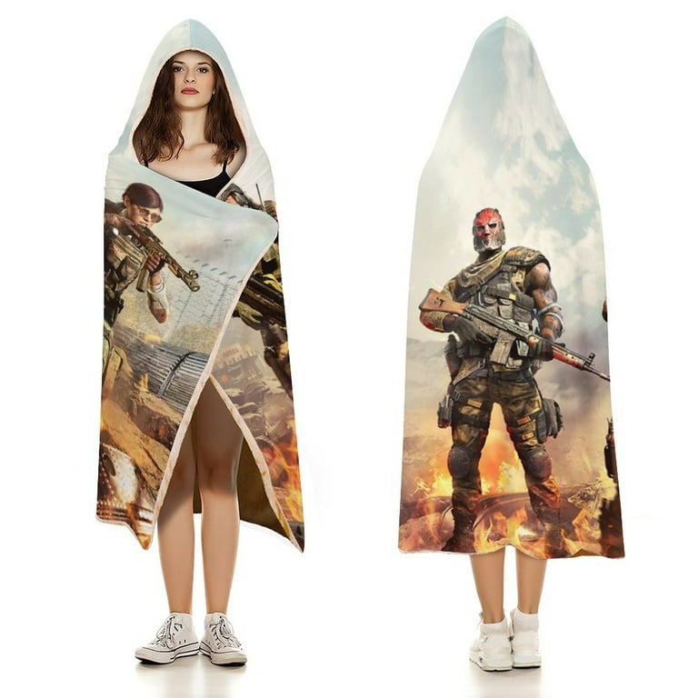 Call Of Duty Warzone Soft Wearable Blanket Hoodie Hooded Blanket