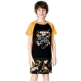thumbnail image 4 of Beezizac 2-Piece Cozy Pajamas For Little Big Boys Yellow Gamer Short Sleeve Cool PJ Set Kid Size 10, 4 of 9