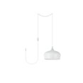 thumbnail image 1 of Living District LDPG2003WH Nora 1 Light Plug-In Pendant, White, 1 of 4
