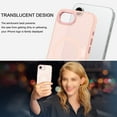 thumbnail image 2 of VENINGO for iPhone 16e Case 6.1",Translucent Matte Shockproof Anti Fall Anti Slip Protective Cover Case for iPhone 16e ,Pink, 2 of 7