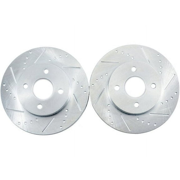 Front Brake Rotor Set - Compatible with 2001 - 2006 Hyundai Elantra 2002 2003 2004 2005