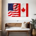 thumbnail image 3 of Elephant Stock Usa And Canadian Flag Wall Art - Flags Canvas Canvas - 45" x 30", 3 of 8