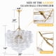 thumbnail image 2 of Candelabro BeyPan con burbujas doradas de 20 pulgadas de diámetro, con forma de bola de vidrio sopla, 2 of 7