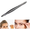 thumbnail image 4 of Pinzas profesionales de acero inoxidable CHAO para cejas Con revestimiento antideslizante, 4 of 5
