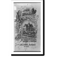 thumbnail image 2 of Historic Framed Print, [Title page with illustration of two-story home and cherub].Chas. Juehne Lith., 5th & Olive, St. Louis., 17-7/8" x 21-7/8", 2 of 9