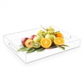 thumbnail image 5 of Bandeja Acrílica Transparente Bandeja Acrílica para Servir con Asas, Acrílico para Refrigerios de Almacenamiento Multifuncional, 5 of 5