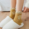 thumbnail image 5 of MSJUHEG Fuzzy Socks,Slipper Socks,Fluffy Socks,Bearpaw Socks,Cloud Socks,Thermal Socks for Coral Socks Stripe Socks Colorful Lightweight Athletic Socks Socks B One Size, 5 of 6