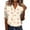 Light pink, variant on Women's 3/4 Sleeve V-Neck Printed Workwear Shirt with Regular Collar, Casual Professional Top for Work and Weekend Outfits,Deep Red,L