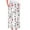 White, variant on Capri Pajama Pants for Women with Pockets Summer Casual Loose Straight Leg Lounge Pants for Women