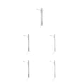 thumbnail image 3 of pitrice Model Railway Lamp Classical Pathway Single-Head Lightweight Ladder Streetlights Miniature Outdoor LED Metal Lamppost Silver（Warm Light） 5Set, 3 of 6