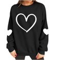 thumbnail image 6 of Valentine Sweatshirts For Women 2026 Cotton Couples Heart Graphic Crewneck Pullover Soft Fashion Valentines Sweat Shirts, 6 of 9