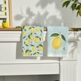 thumbnail image 2 of Sm:)e Lemon Flower Summer Kitchen Towels Dish Towels, 18x26 Inch Seasonal Summer Decoration Hand Towels Set of 2, 2 of 7