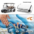 thumbnail image 6 of Uourmeti Butterfly Marble Pattern Golf Cart Seat Covers Non-slip, Soft, Suitable for Sports, Fit for Club Car, 6 of 8