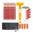 thumbnail image 1 of Accesorios de estacas Cola estaca para campamento de aluminio con cable rojo kits de clavijas de tienda de dosel, 1 of 8