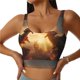 thumbnail image 1 of Balery Castle Cool Fire Dragon Sujetadores deportivos con espalda cruzada para mujer, acolchados, sin costuras, de alto impacto, ideales para yoga, gimnasio, entrenamiento y fitness.-Large, 1 of 8