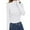 White, variant on Women's Turtleneck Long Sleeve Shirts Casual Basic T Shirts Lightweight Base Layer Solid Slim Fit Tops