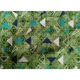thumbnail image 4 of oneOone Coton Popeline Vert Tissu Texture & Triangle Géométrique Robe Tissu Tissu Imprimé par la Cour 42 Pouces de Large, 4 of 4