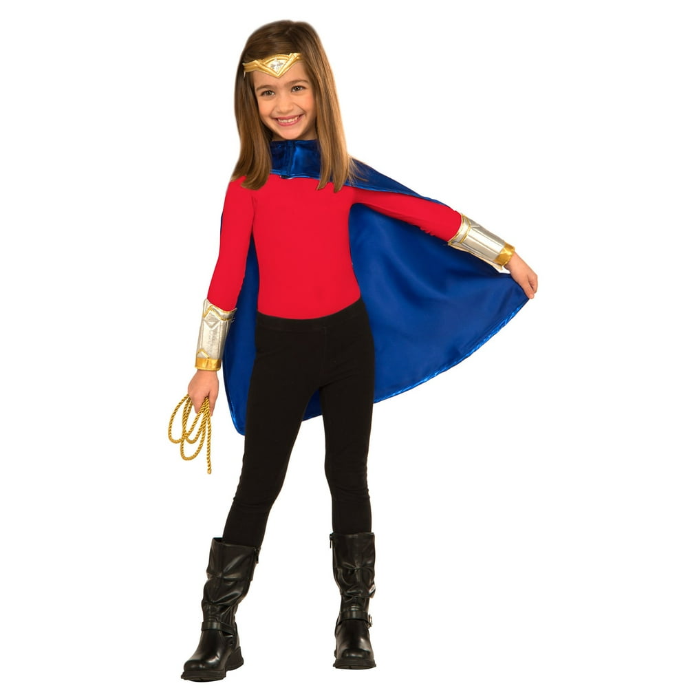 Child Deluxe Wonder Woman Dress Up Costume Set - Walmart.com - Walmart.com