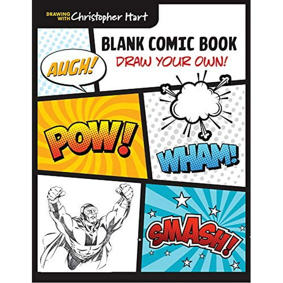 Pre-Owned Blank Comic Book: Draw Your Own! (Drawing With Christopher Hart) Paperback