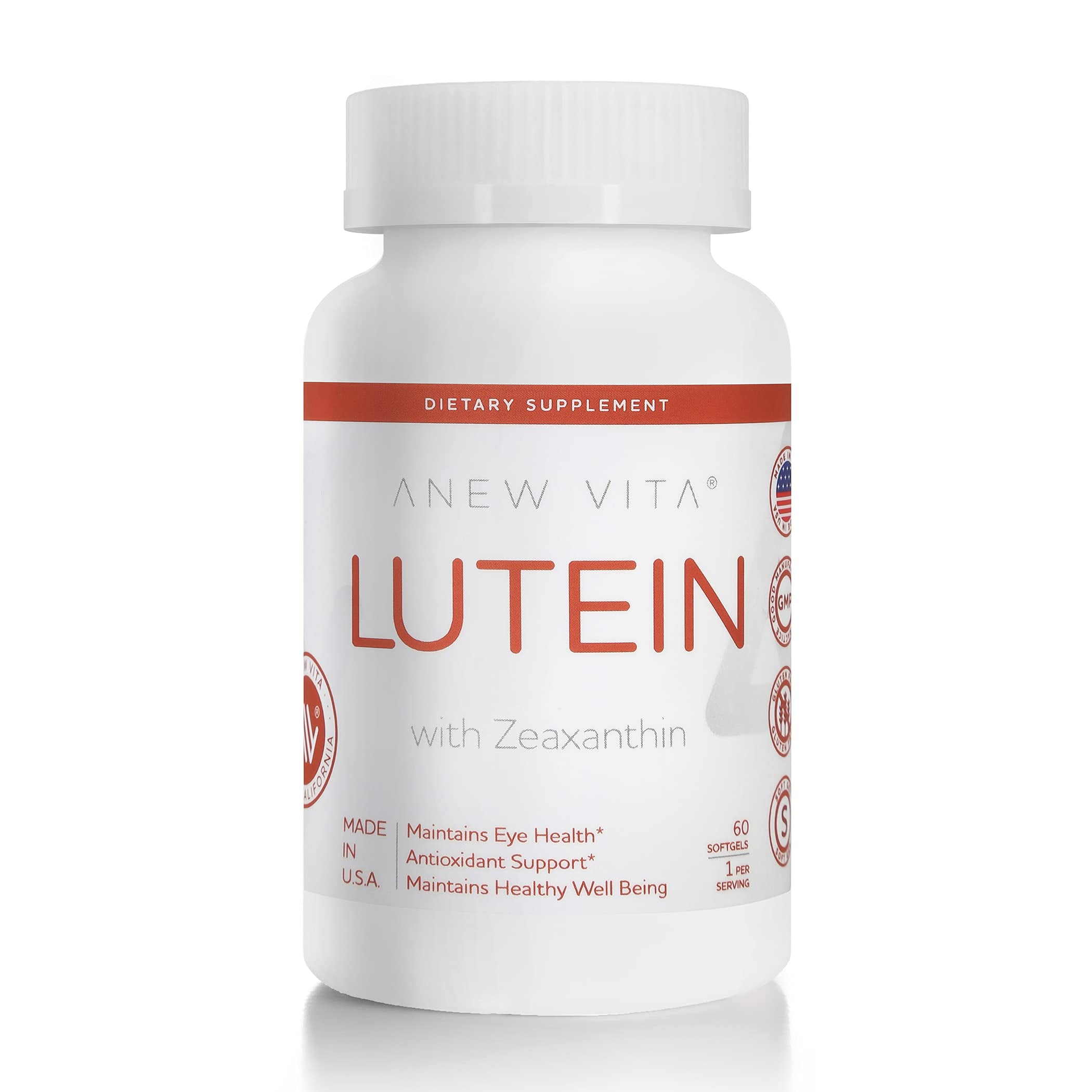 Anew Vita Lutein Supplement w/ Zeaxanthin Eye Health Antioxidant