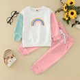 thumbnail image 2 of Vedolay Grils 2023 Outfits Toddler Girls Clothes Outfits Girls Tops Tee Tshirts Pants Set 2PCs,A 12-18 Months, 2 of 3