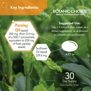 Botanic Choice Parsley Seed Oil Capsules for Breath Freshness, Herbal Supplements 60-Softgels