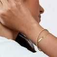 thumbnail image 3 of 14k Gold Filled Tennis Bracelet|3mm Cubic Zirconia Classic Tennis Bracelet|Gold Link Bracelets For Women Girls 6.15/6.75/7.15 Inch, 3 of 8