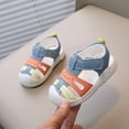 thumbnail image 5 of Linfrsh Baby Boy Girl First Walking Shoes Sneakers Crib Shoes Breathable Lightweight Slip On Casual Shoes(Blue,Size 6-9 Months ), 5 of 5
