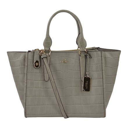 Coach Embossed Croc Cross body Carryall Shoulder Bag