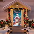 thumbnail image 3 of Christmas Door Cover, Christmas Door Banner, Thermal Insulated Temporary Doorway Cover Room Divider Drapes, Gifts for Women Men, 3 of 6