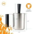 thumbnail image 6 of Outset Stainless Steel Grill Basting Cup and Sauce Brush, 6 of 6