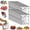 20pcs-L, variant on Reusable Aluminum Foil Sealable Storage Bags, 2026 New Resealable Vacuum Zipper Pouches for Food, Thicken Stand Up Foil Freezer Bags with Label and Zip Lock for Vegetable Fruit Meat