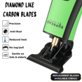 thumbnail image 3 of Supreme Trimmer T Shaper DLC Trimmer | 120 Min Run Time, Zero Gap Professional Barber Trimmer for Sensitive Skin, Kids & Elderly | Low Noise Cordless Beard Trimmer Liner | ST5215 Acid Green, 3 of 9