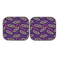thumbnail image 7 of Balery 2 Piece Carnival Masks and Beads Car Windshield Sun Shade|Foldable Front Windshield Shade for Car Front Window for Most Sedans SUV Truck-Small, 7 of 7