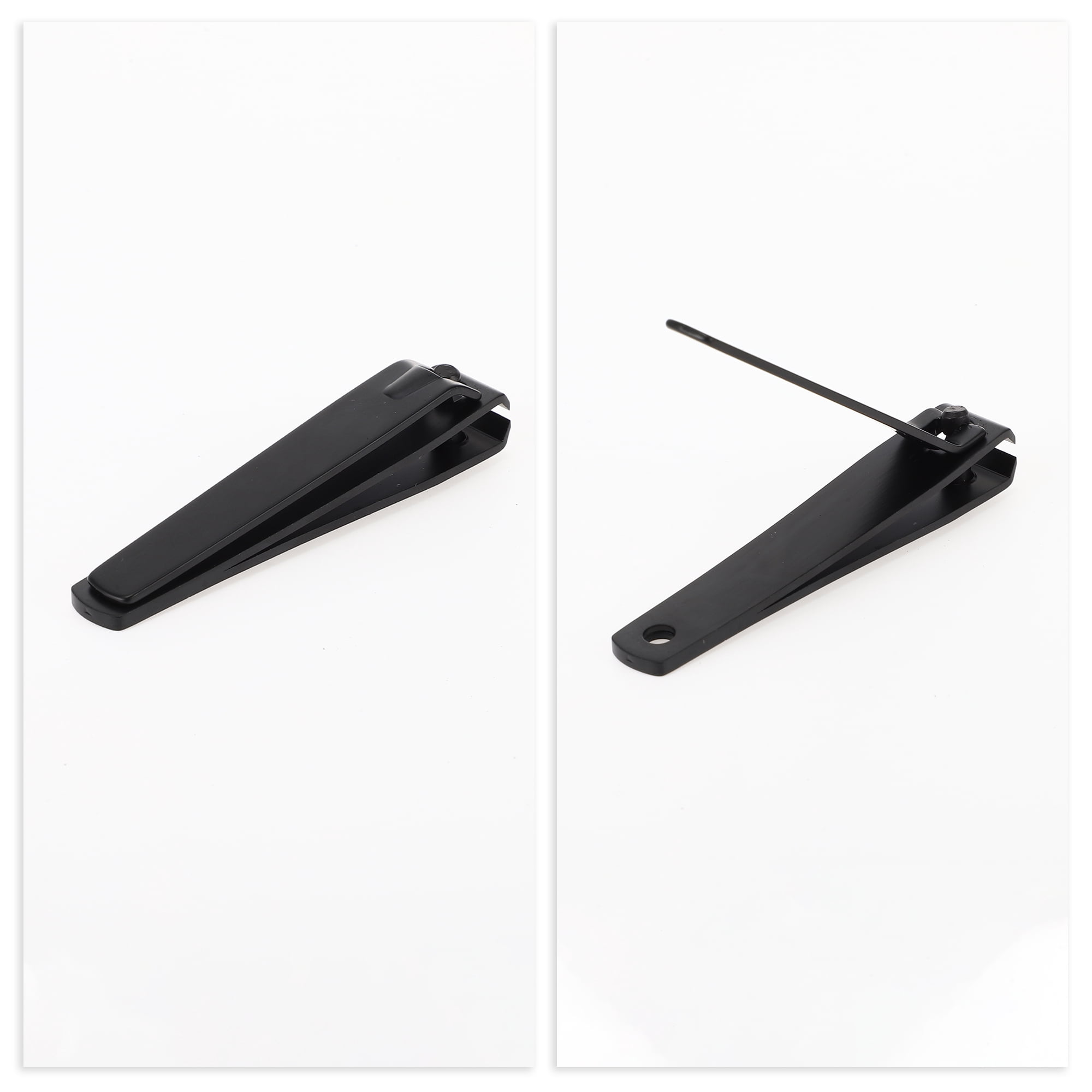 Unique Bargains Portable Large Flat Nail Clippers Toenail Clippers Black