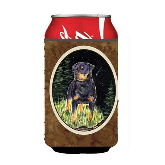 Starry Night Rottweiler Can Or bottle sleeve Hugger - 12 oz.