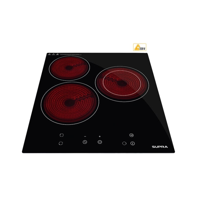 Parrilla de Vitrocerámica para Empotrar de 3 Quemadores VITRO3
