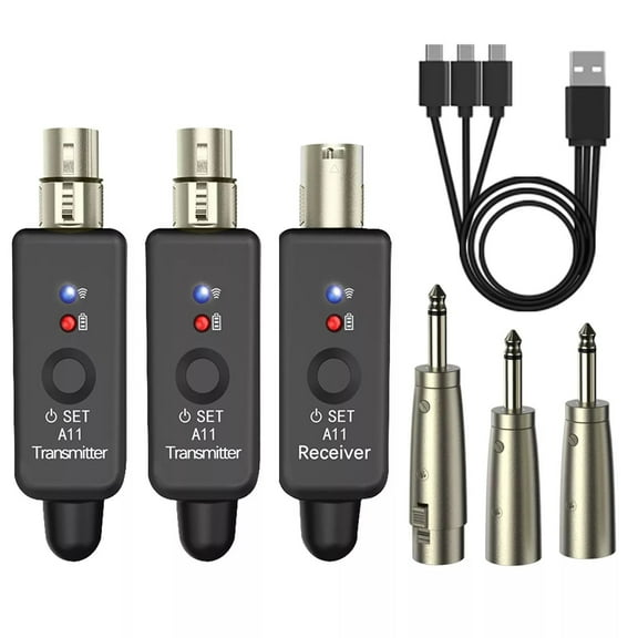 ARCADORA A11 Wireless Microphone System for Live Performances, UHF Technology Ensures Ultra-Low Latency Audio