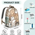thumbnail image 5 of Corgi Crowd Backpack for School,Cute School Bag,Schoolbag with Adjustable Shoulder Straps & Padded Back,16.9 Inch, 5 of 5