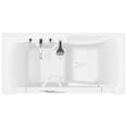 thumbnail image 2 of Meditub Collection 30 in. L x 60 in. W Left Side Drain Soaker Jetted Bathtub in White with Fast Filling Faucet Set, 2 of 4