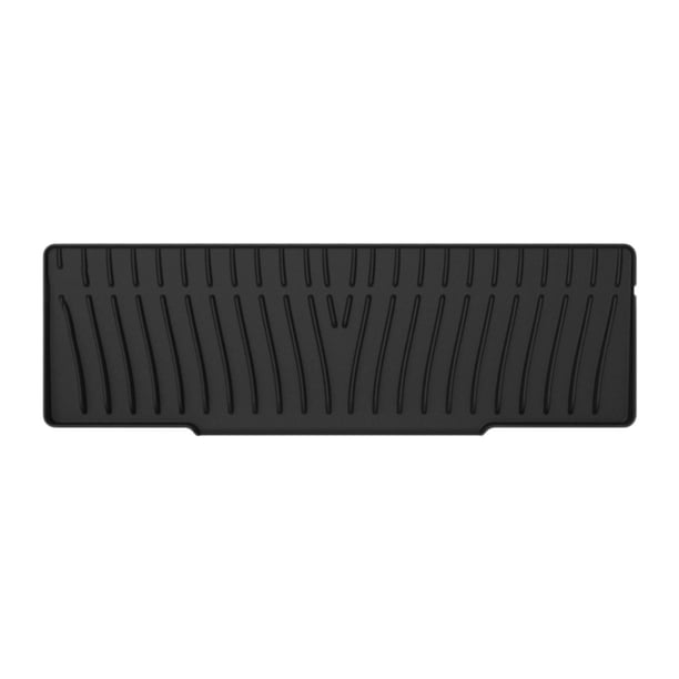 Alfombrilla de silicona para grifo, recogegotas de agua, impermeable, con borde de drenaje. Negro