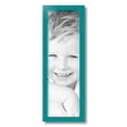 thumbnail image 2 of ArtToFrames 7" x 22" Aqua Picture Frame, 7x22 inch Green Wood Poster Frame (WOM-4428), 2 of 8