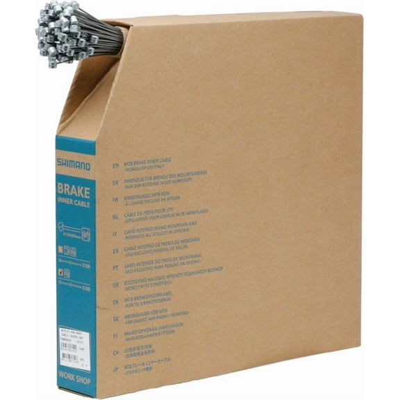 Shimano MTB Brake Cable 1.6 x 2050mm, Filebox of 100