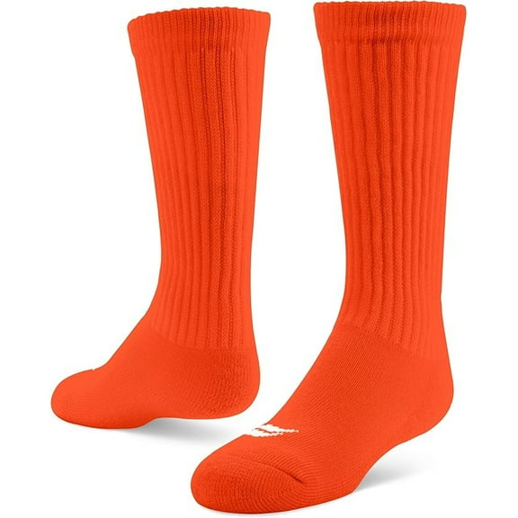 Sof Sole Soccer Over-The-Calf Team Athletic Performance Socks, Orange, Small 13-14Y, 2 Pair