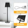 OYAJIA LED Cordless Table Lamp Rechargeable Large Battery Operated