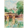 thumbnail image 3 of Pierre de Belay 11x14 Black Modern Framed Museum Art Print Titled - The Pont-Neuf and the Statue of Henri IV Seen from the Quai Des Grands Augustins. (1947), 3 of 5