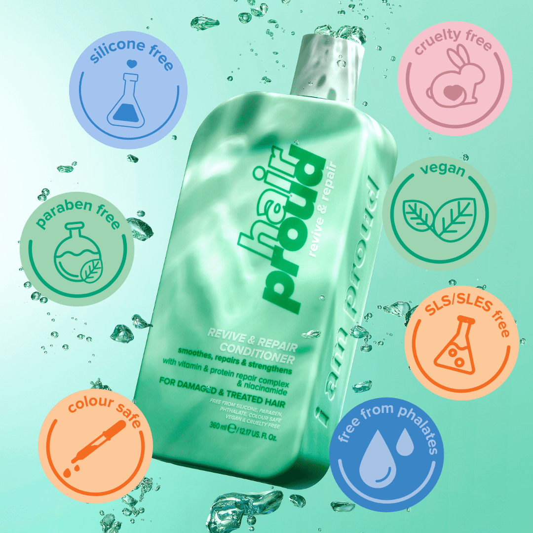 Hair Proud Revive & Repair Conditioner, with Niacinamide, 12 fl oz