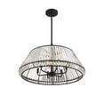 thumbnail image 4 of Pyramid 6-Light Pendant in Matte Black, 4 of 5